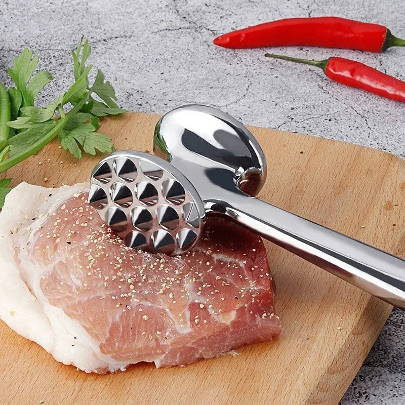 Double-Sided Meat Tenderizer Hammer – Zinc Alloy Mallet