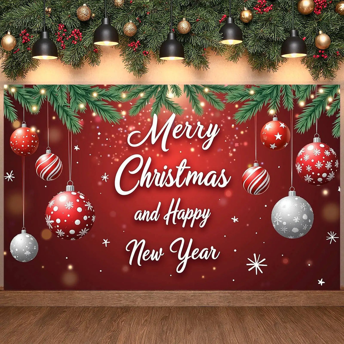 Holiday Banner Decoration – Christmas & New Year Hanging Decor