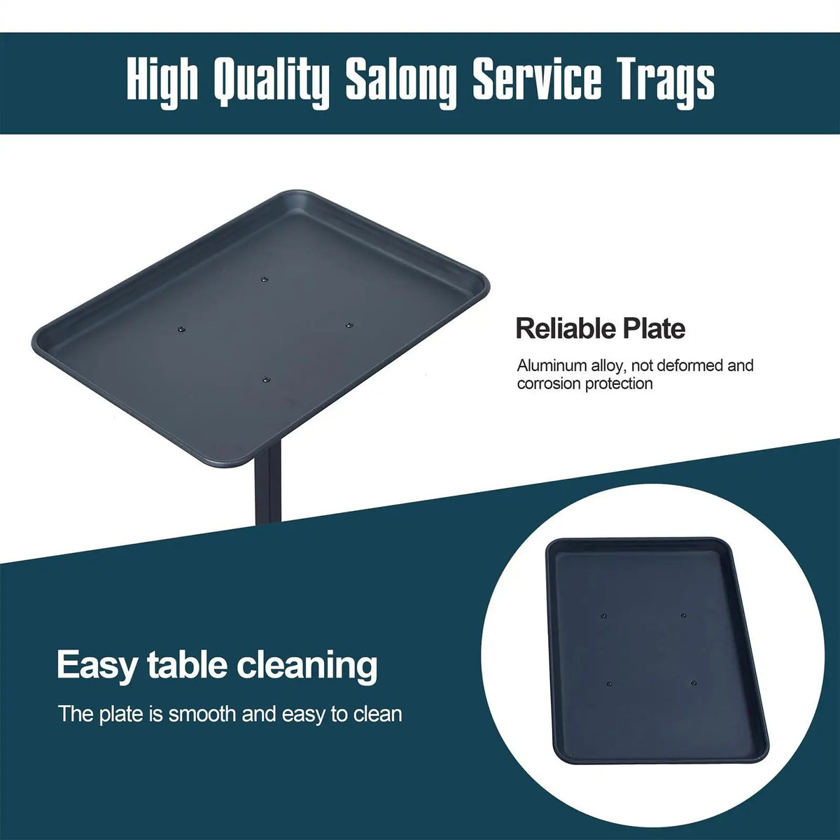 Professional Salon Chair Tray | Adjustable Hairstylist Tool Tray