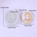 3D Sun Moon Face Silicone Mold – Candle Soap Resin Casting