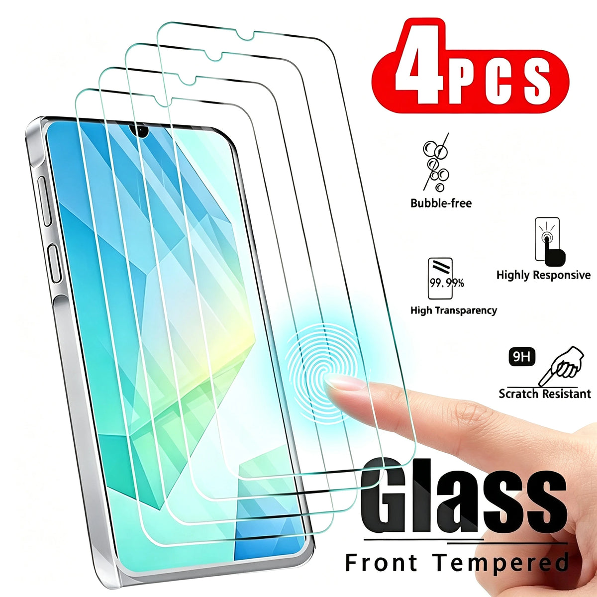 Tempered Glass Screen Protector for Poco F8 F7 X8 Pro – HD Full Cover