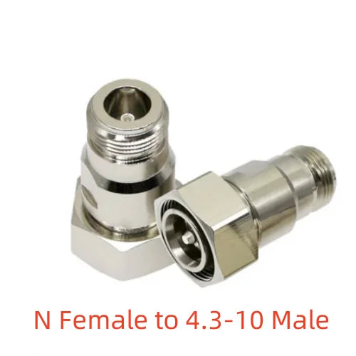 4.3-10 Mini DIN to N RF Coaxial Adapter | Male Female