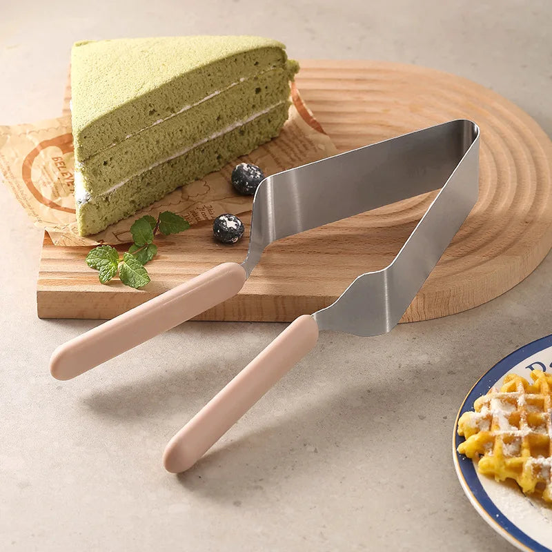 Stainless Steel Triangular Cake Slicer & Transfer Clip