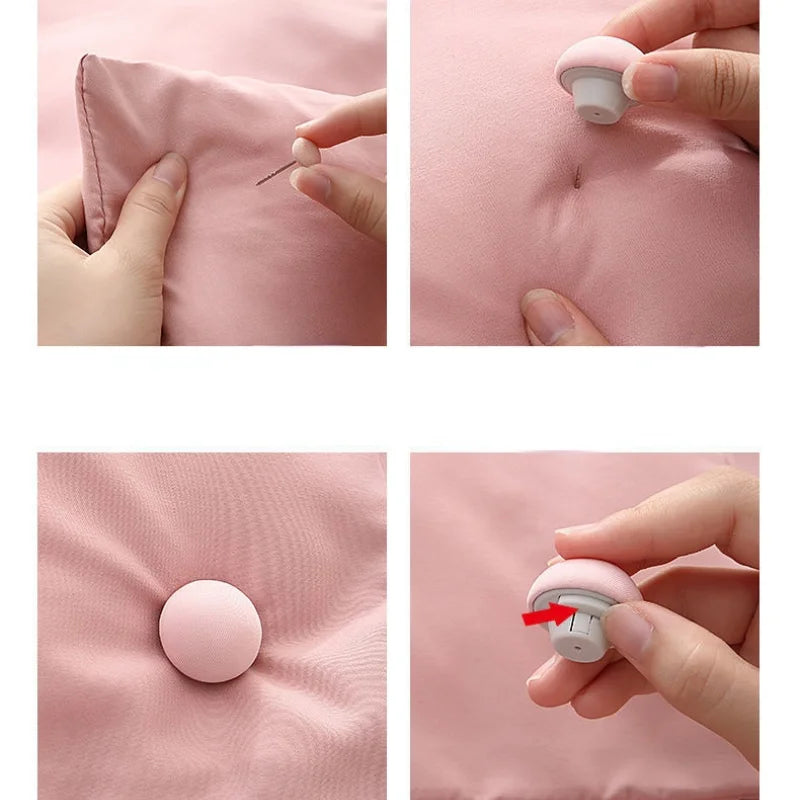 Mushroom Bed Sheet Clips – Non-Slip Quilt Fasteners Set of 4