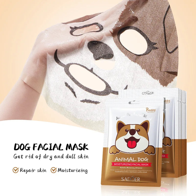 LAIKOU 10-Pack Animal Cartoon Sheet Masks – Deep Hydrating