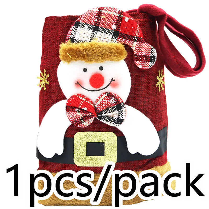 20cm Christmas Linen Gift Bag – DIY Holiday Tote & Decor