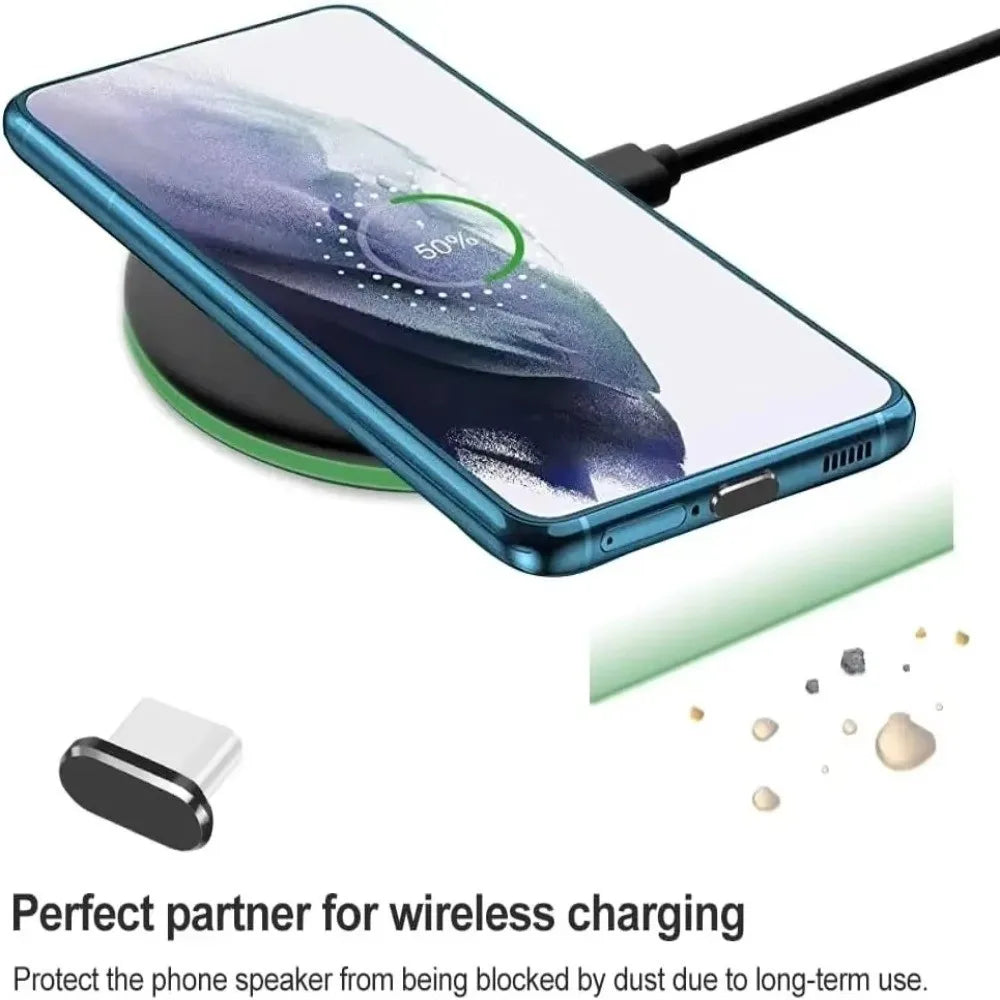 Metal USB Type-C Dust Plug – Port Protector Cap for iPhone