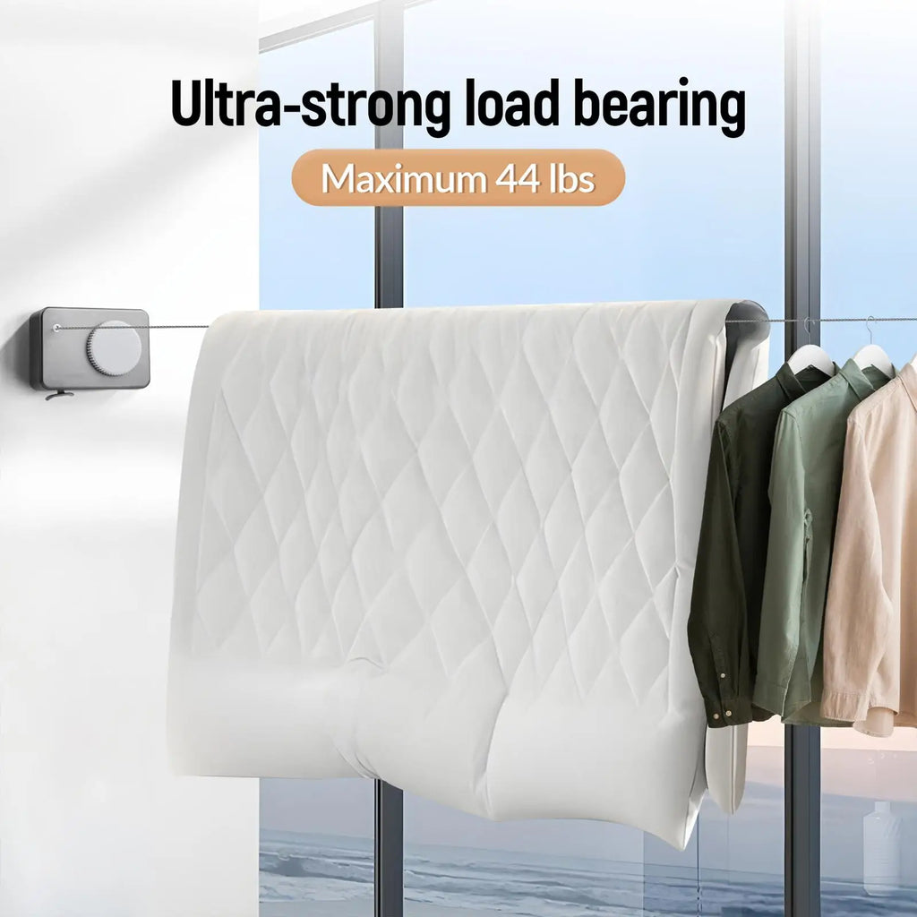 Retractable Clothesline – Waterproof Stainless Steel Wire 4.5m
