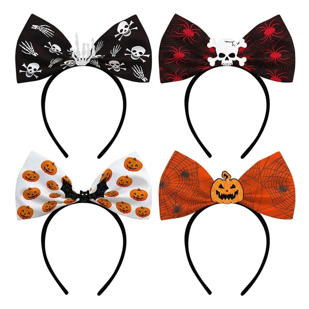 Halloween Cobweb Bow Headband – Costume Hair Accessory for All