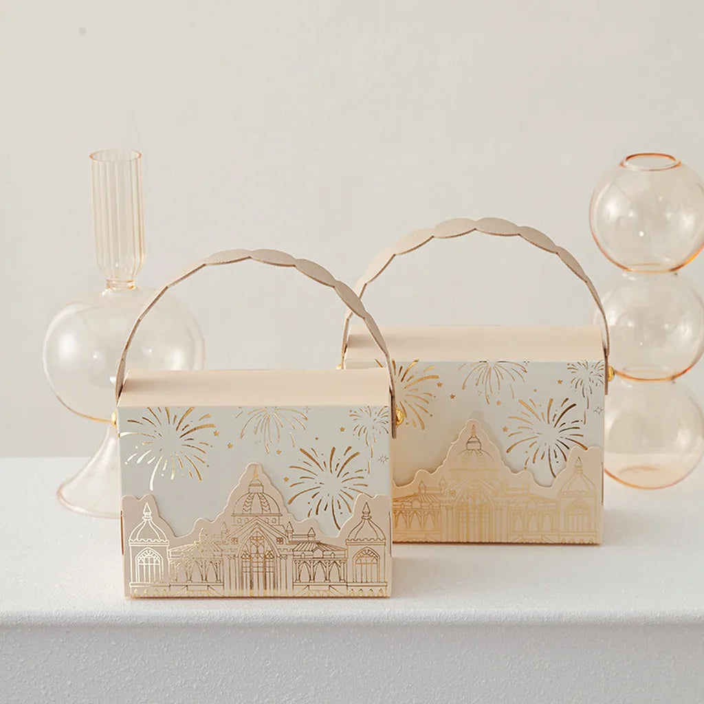 Elegant Wedding Favor Box – Foldable Cardstock Candy Gift Box