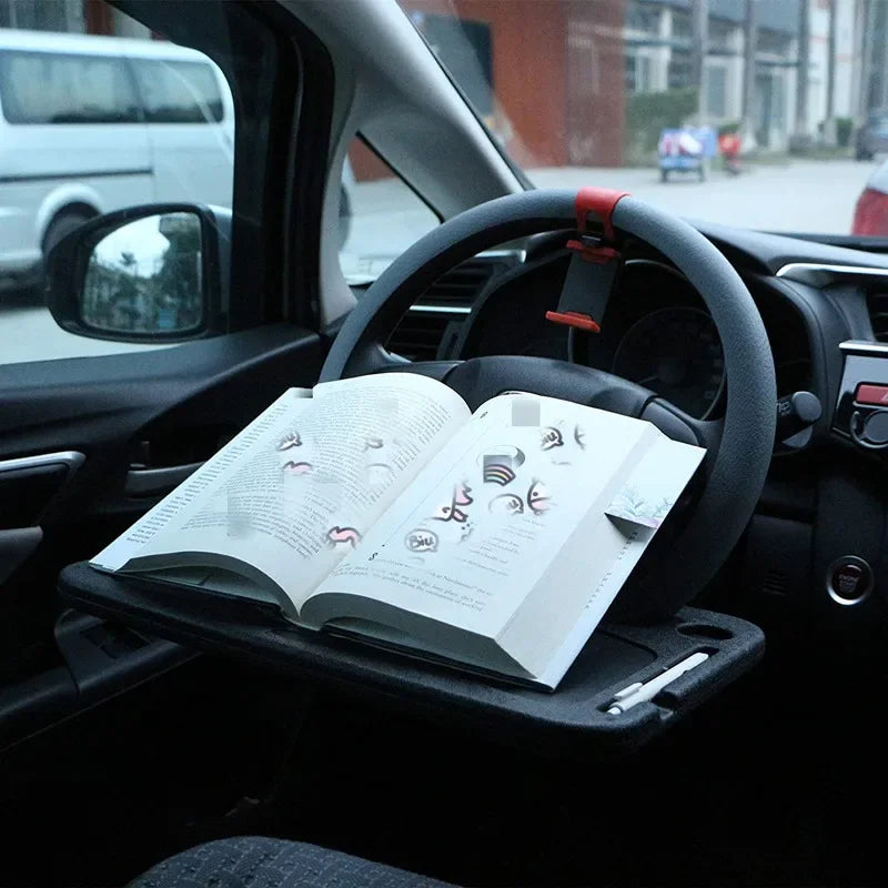 Car Steering Wheel Tray Desk – Laptop & Eating Stand
