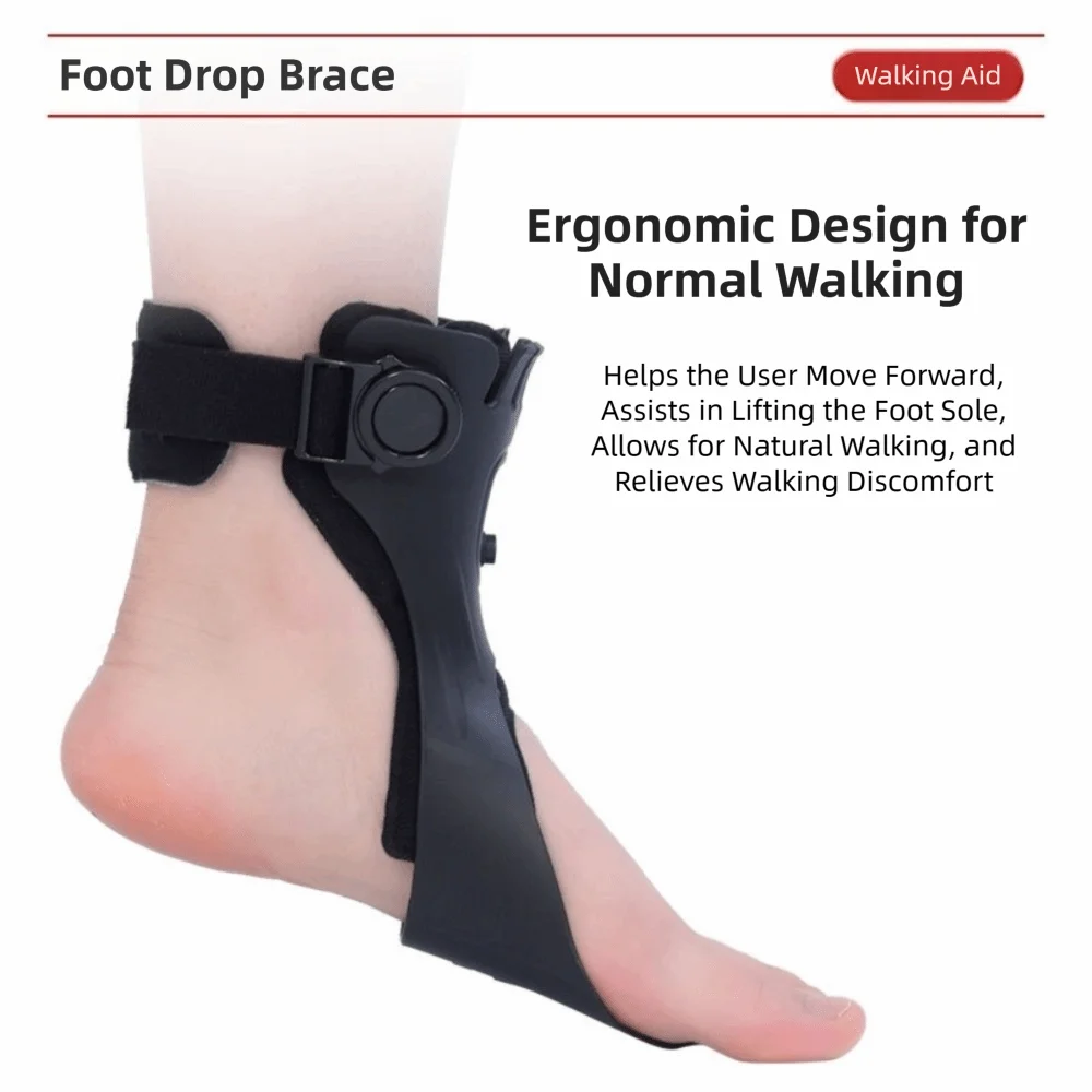 Lightweight AFO Ankle Brace – Adjustable Drop Foot Support