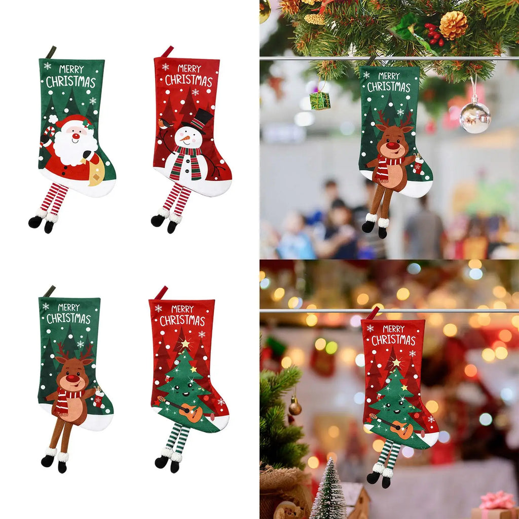 MagiDeal Christmas Stocking – Non-Woven Gift & Candy Holder