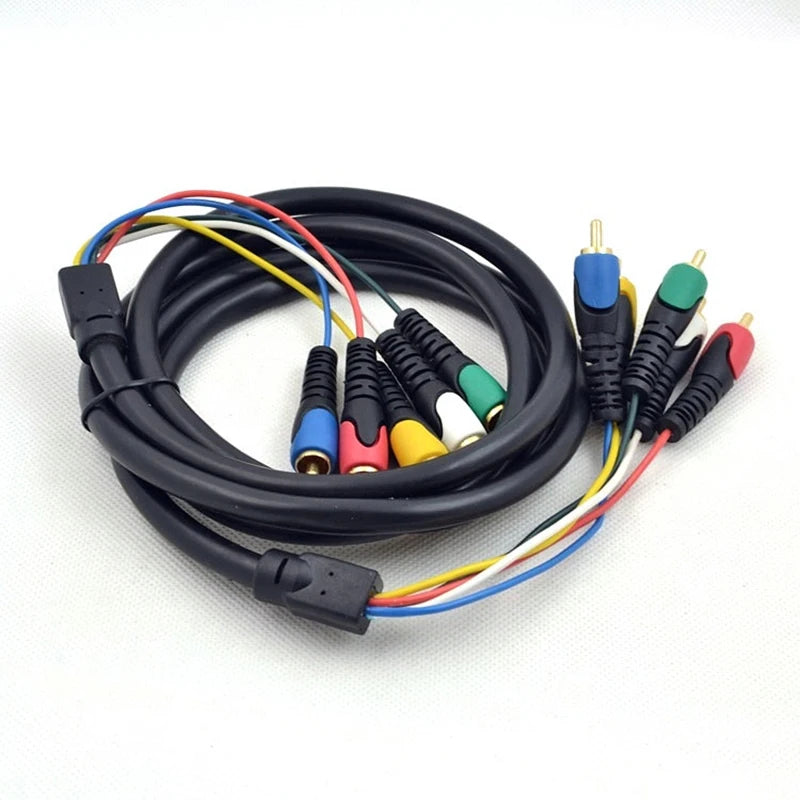 5 RCA Gold-Plated AV Cable 1.8M – DVD VCR HDTV Home Theater