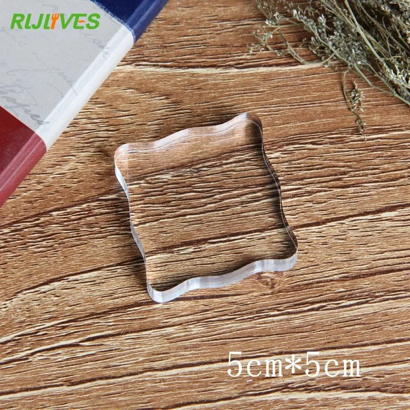 Acrylic Stamp Block Pad – 3 Sizes for Scrapbooking & DIY