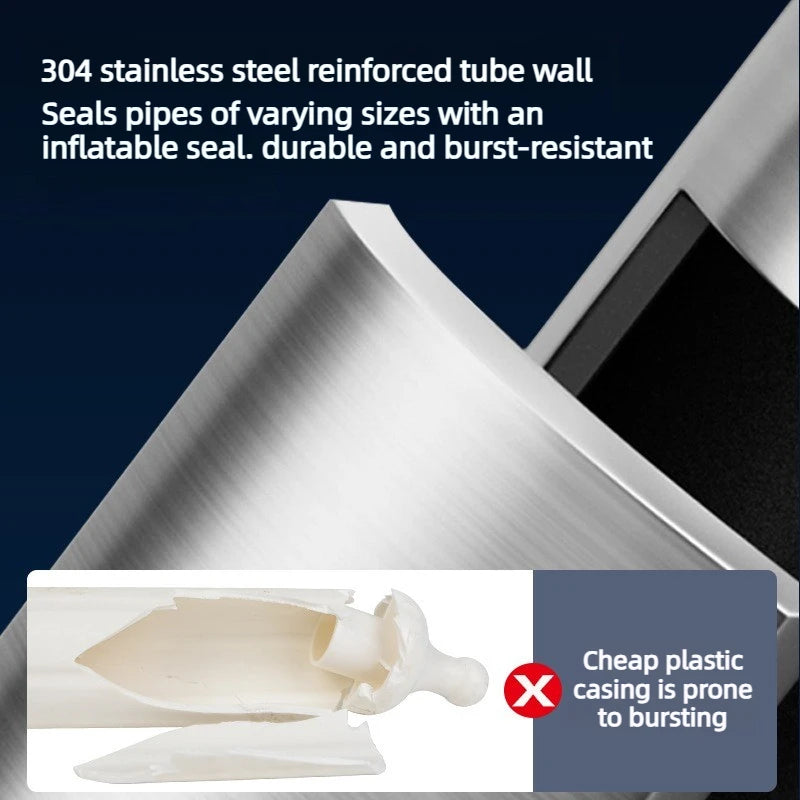 Electric High-Pressure Drain Unclogger – 8-Piece Home Set