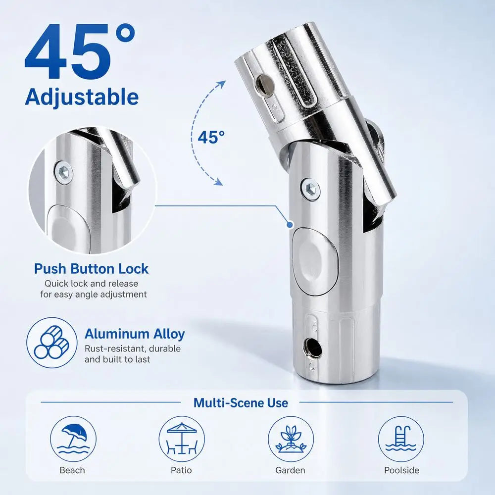 Aluminum Alloy Umbrella Tilt Adapter | Multi-Angle Adjustable