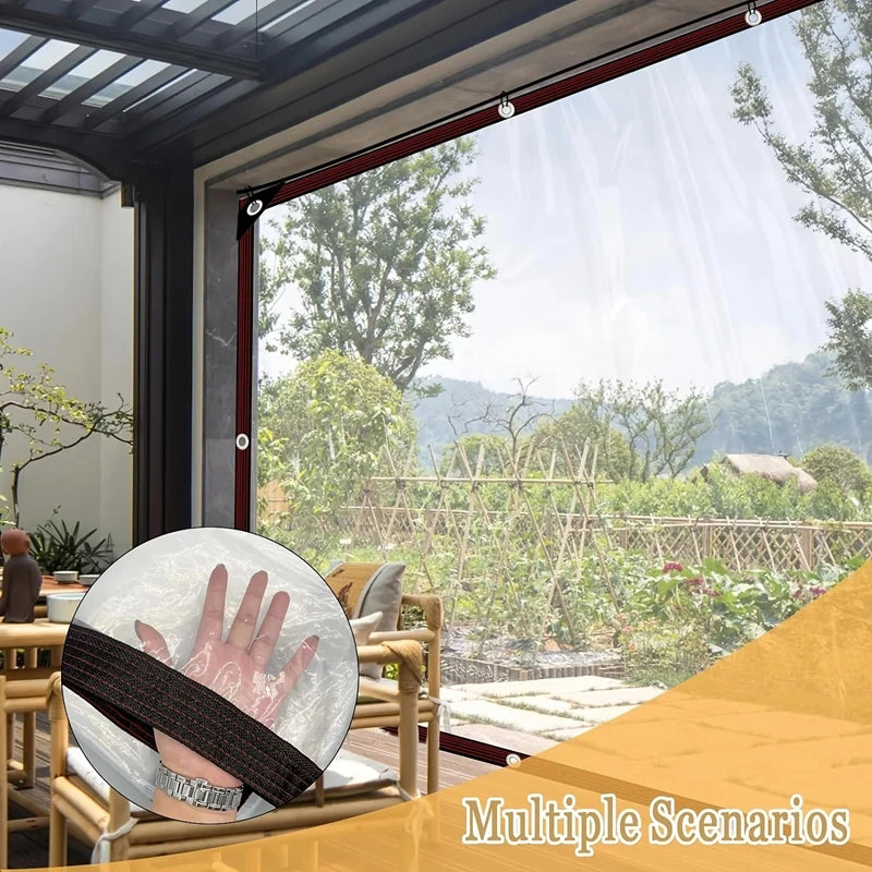 Transparent PE Film Tarpaulin – Customizable Waterproof Cover