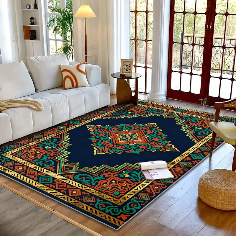 RAKKS European Retro Area Rug – Bedroom & Living Room Carpet
