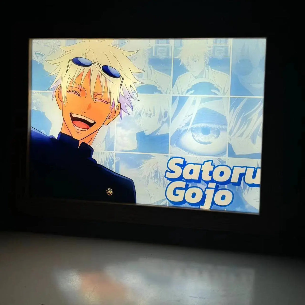 Satoru Gojo LED Light Frame – Jujutsu Kaisen Anime Decor