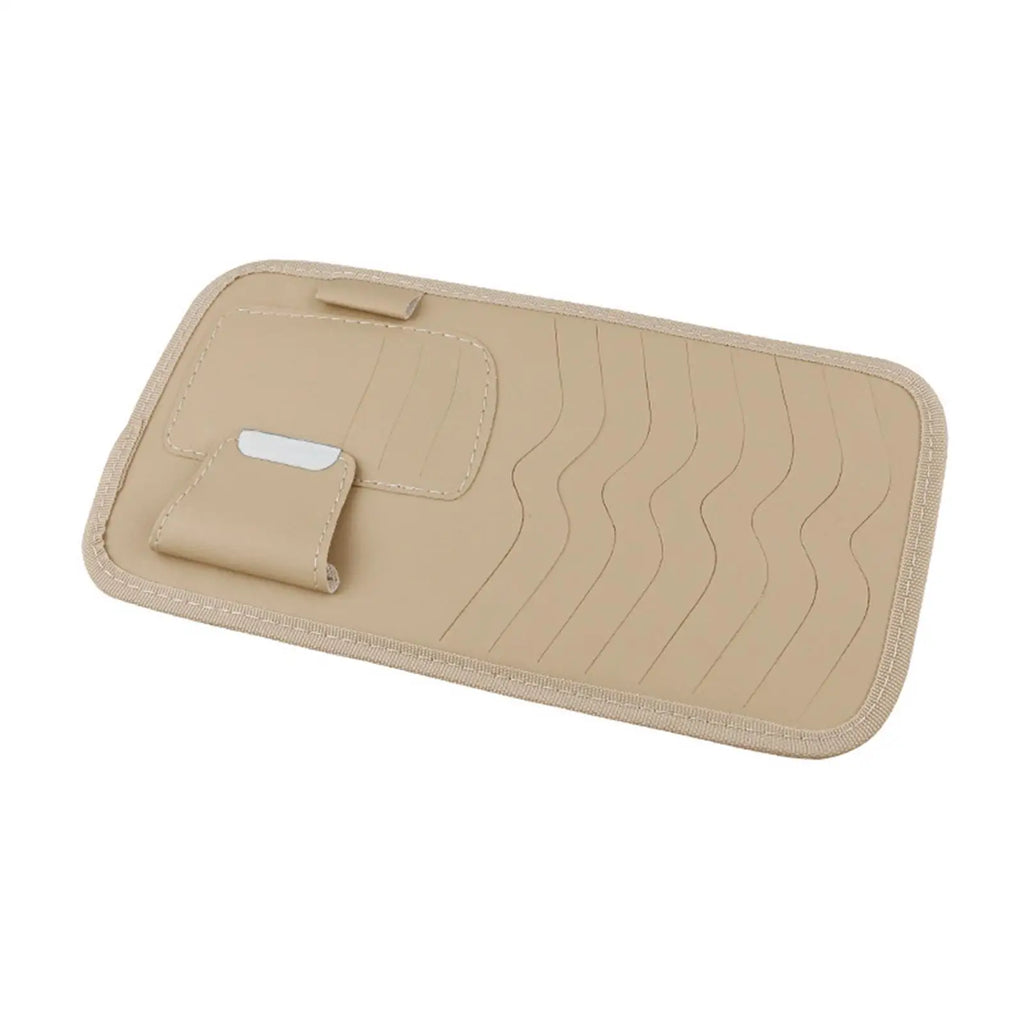 Car Visor CD Organizer PU Leather DVD Holder 2-Pack