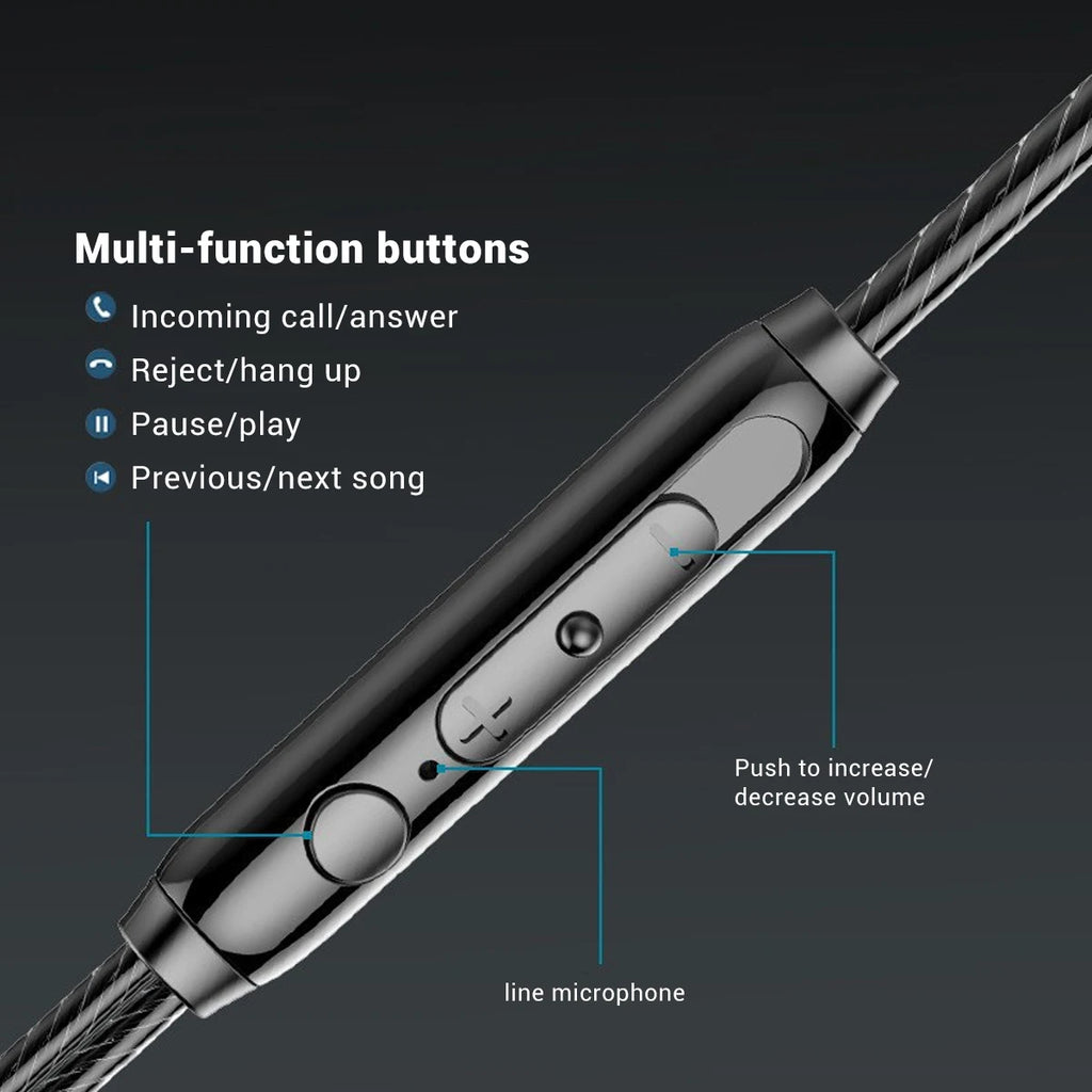 FONKEN Bone Conduction Earclip Wired Earphones with Mic