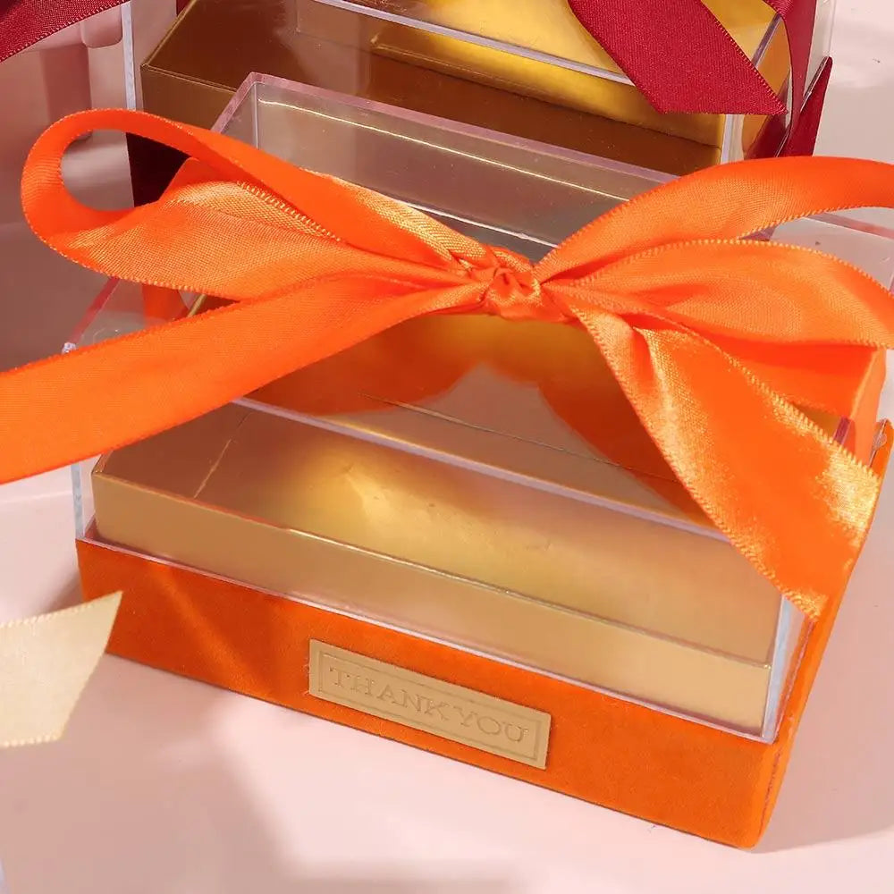 Transparent Acrylic Bow Gift Box – Wedding & Party Luxury