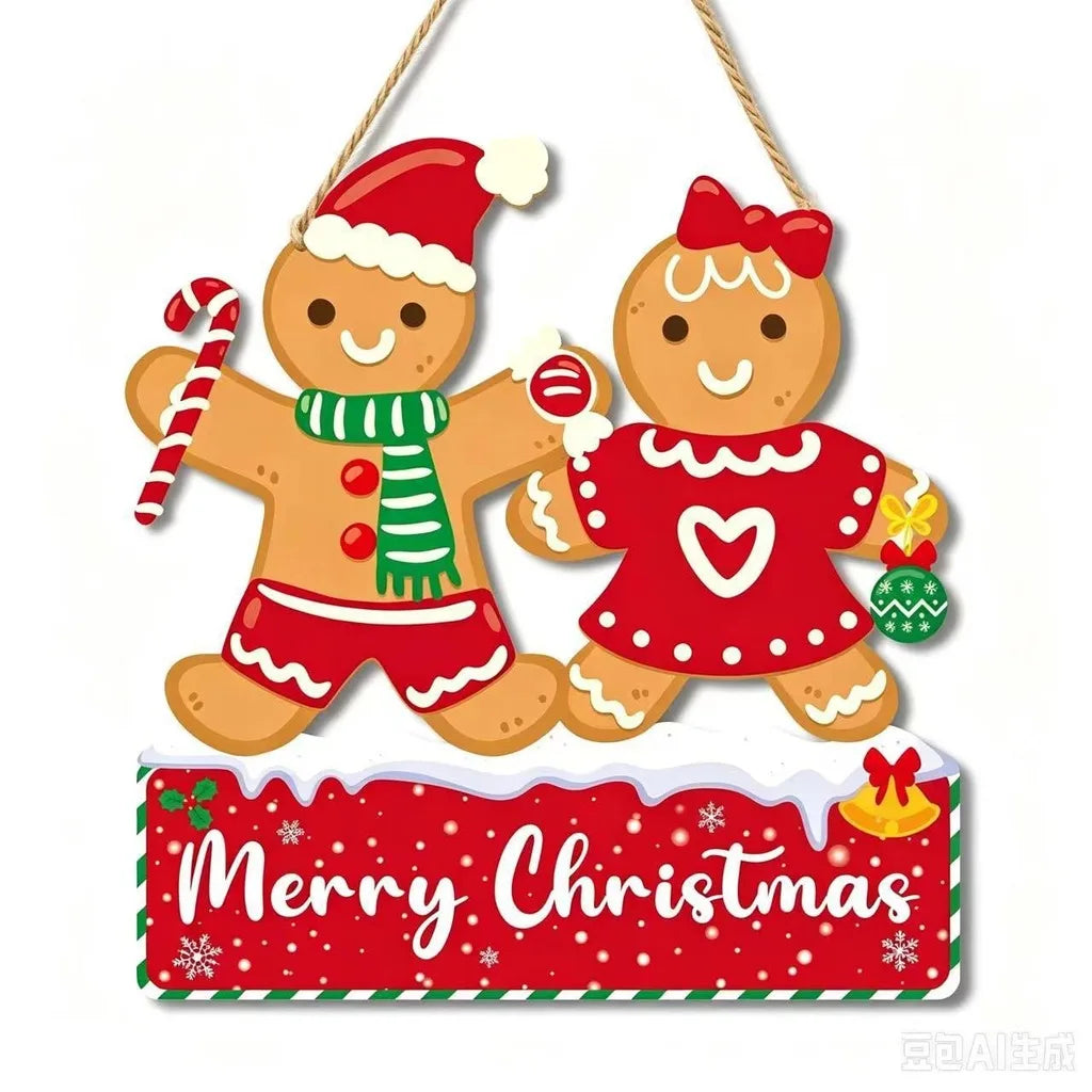 Wooden Christmas Tree Hanging Ornament | Holiday Wall Décor