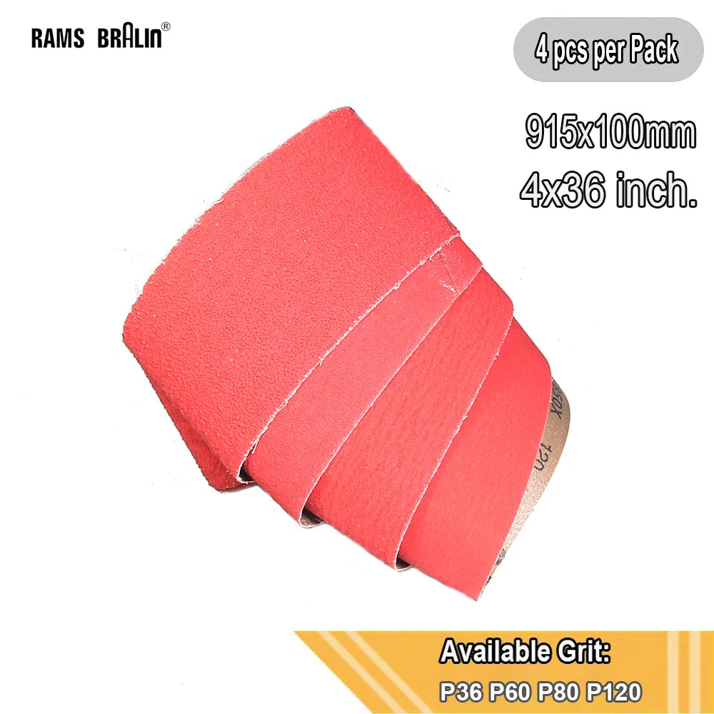 4-Pack XK850X Ceramic Sanding Belts 4x36 in. – Heavy Metal Grinding