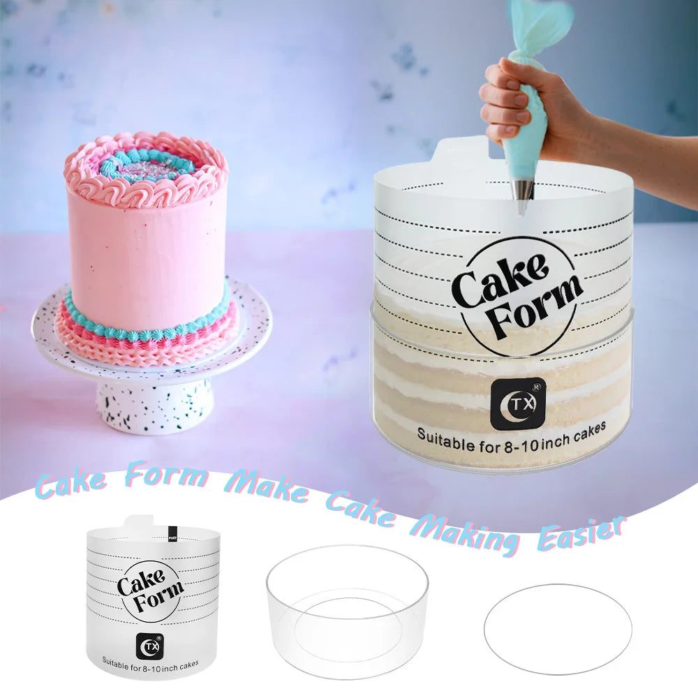 Adjustable Round Cake Ring Mold – Acrylic Baking Ring 6–10"