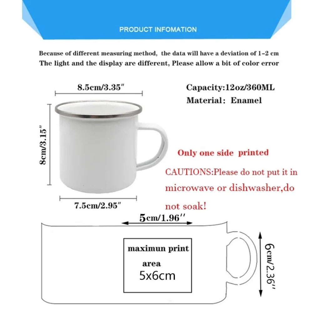 Christmas Deer Dinosaur Enamel Mug – Festive Kids Gift
