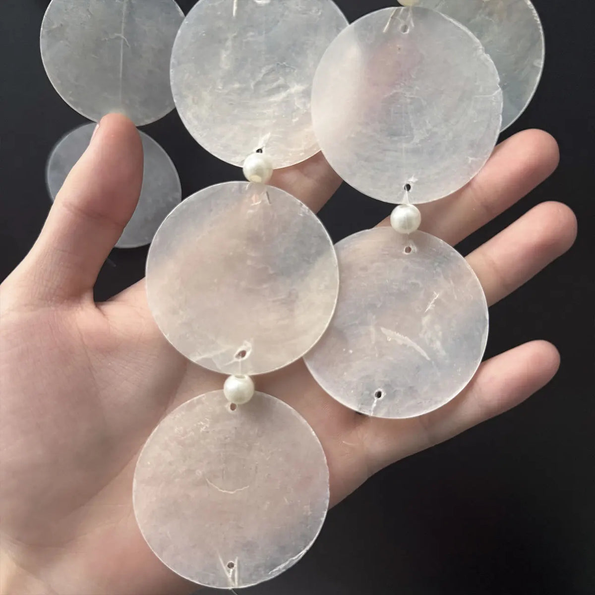 Handmade Shell Wind Chime Wall Hanging – Boho Coastal Décor