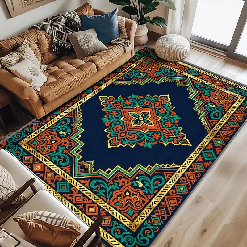 RAKKS European Retro Area Rug – Bedroom & Living Room Carpet