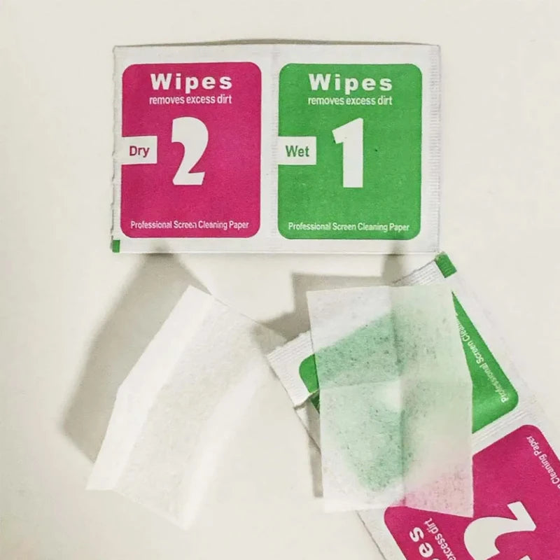 5-Pack Wet & Dry Screen Cleaning Wipes – Phone, Tablet & Camera