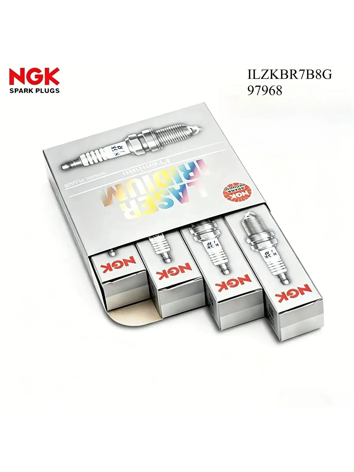 NGK ILZKBR7B8G Iridium Platinum Spark Plugs 4-Pack BMW