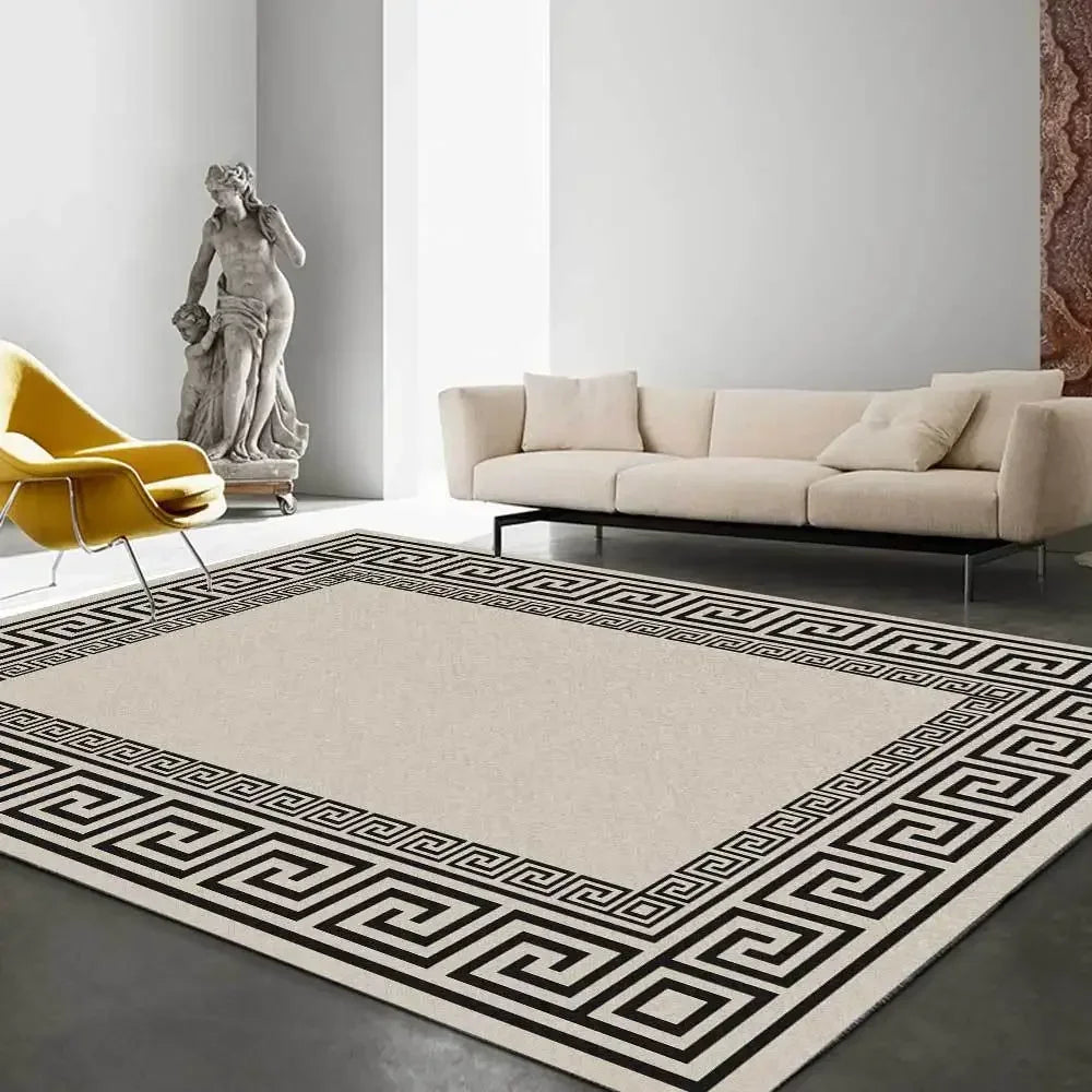 Modern Soft Non-Slip Area Rug – Plant Pattern Carpet