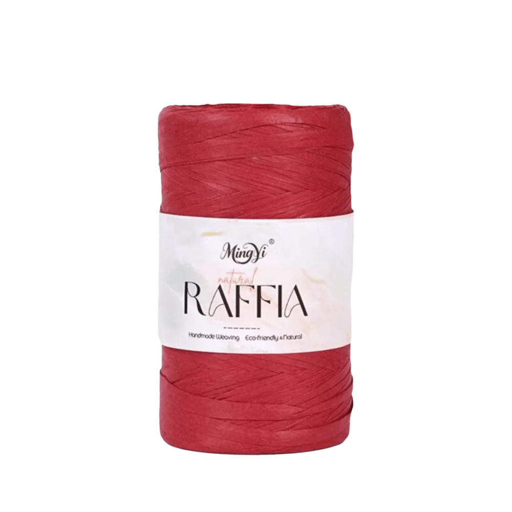Multi-Color Raffia Yarn – 100% Bamboo Fiber Knitting Cord 100g