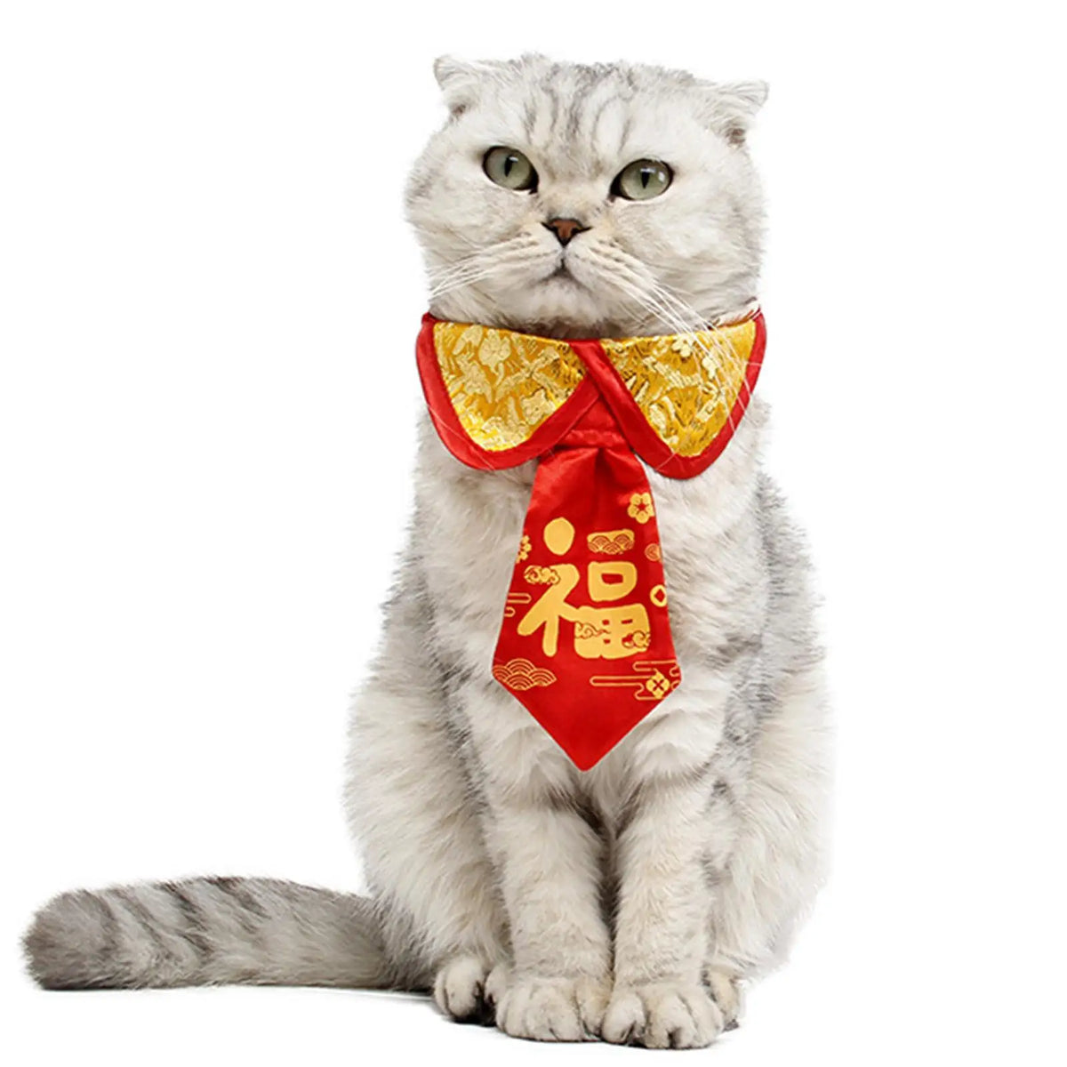 Festive Plaid Bowknot Cat Collar – Holiday Pet Neck Strap