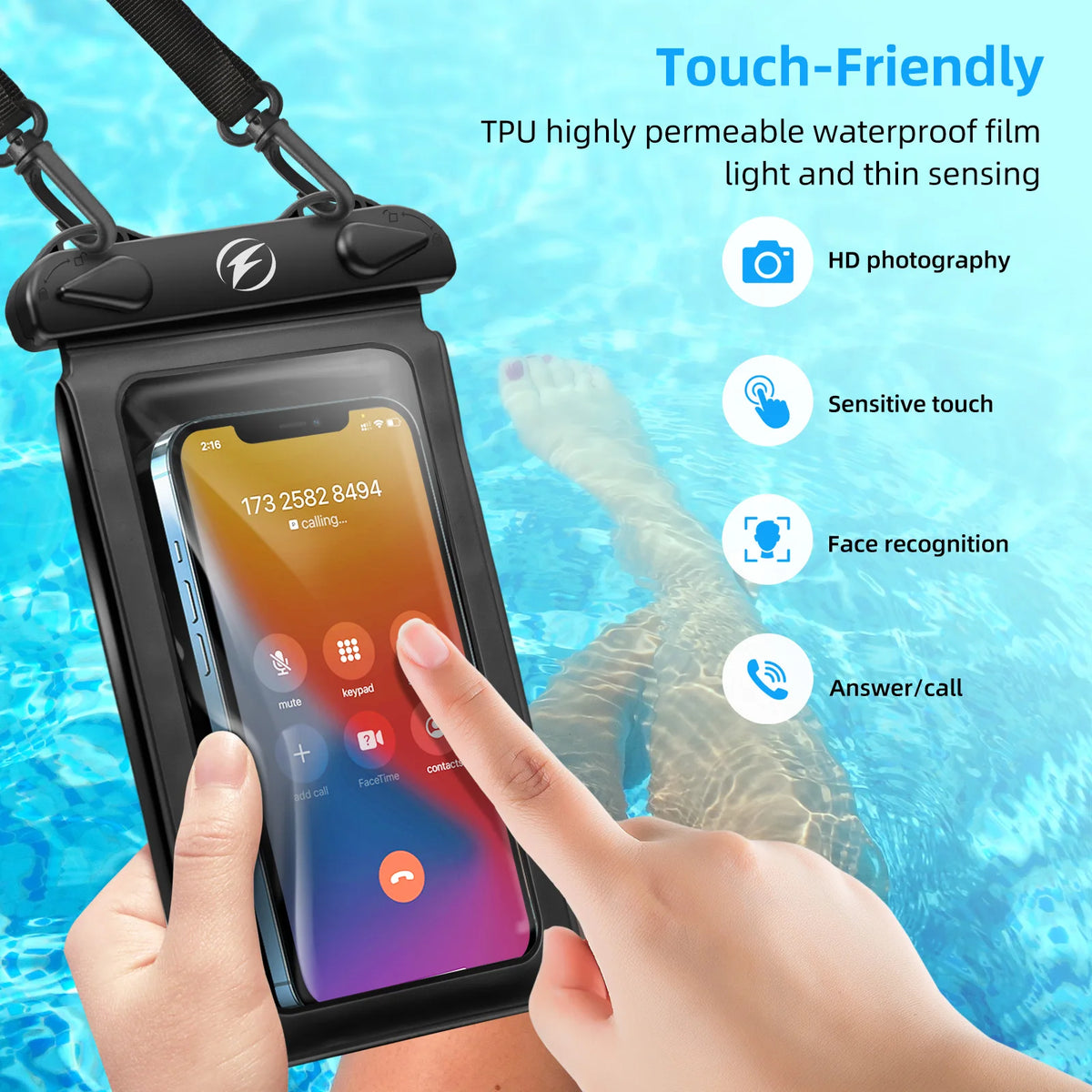 FONKEN Waterproof PVC Phone Pouch | Diving & Outdoor Bag