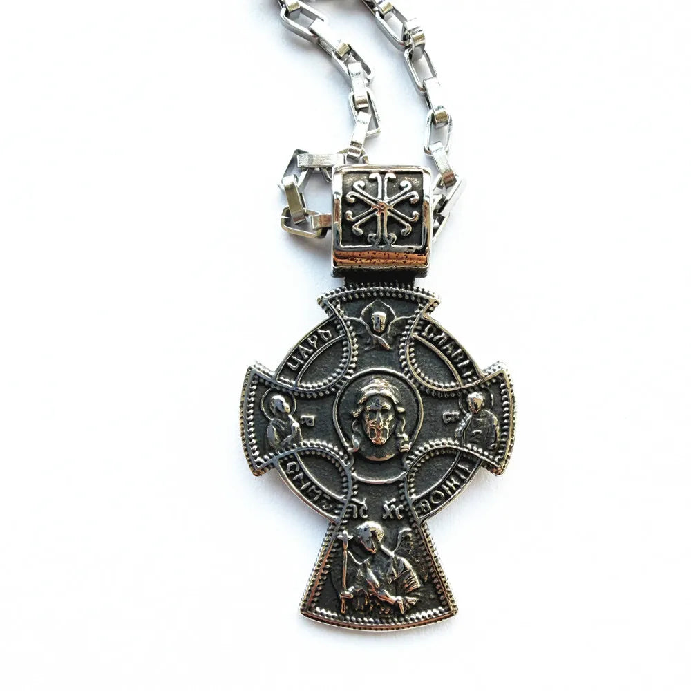 Orthodox Jesus Christ Alloy Pendant Necklace | 60cm Chain
