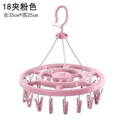 Windproof Plastic Clothes Hanger & Underwear Drying Rack