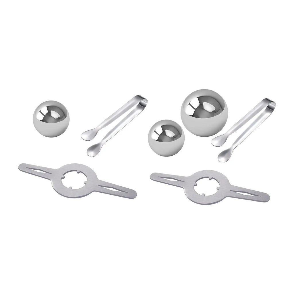 Kesoto Stainless Steel Coffee Ice Ball Stand Set with Clip