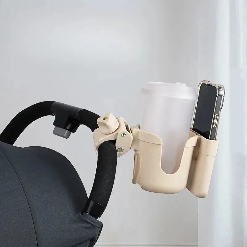 2-in-1 Stroller Cup & Phone Holder | Fits Bike, Walker & More