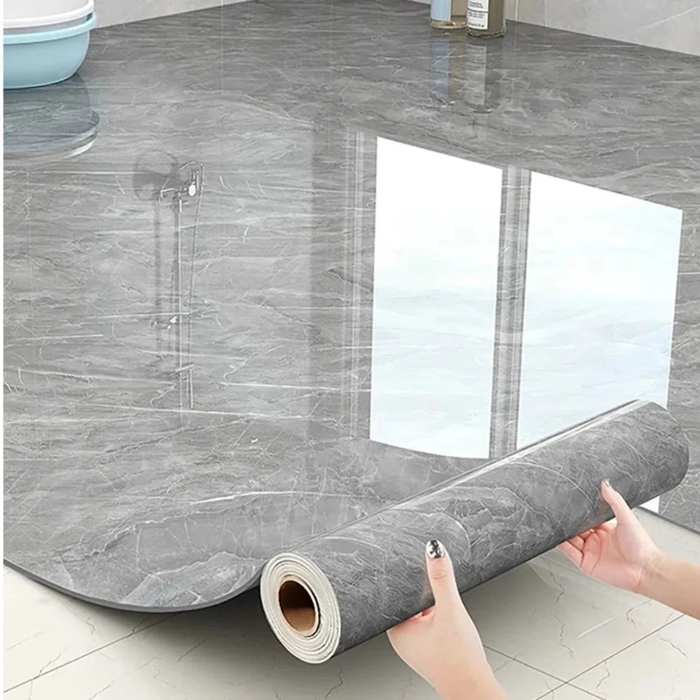 Marble Peel & Stick Floor Stickers – Non-Slip PVC Tile Decal
