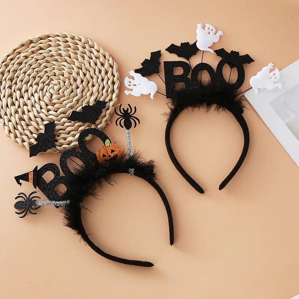 Halloween Headband – Ghost, Bat & Pumpkin Hair Accessory
