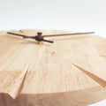 MagiDeal Natural Wood Wall Clock | Silent 30cm Analog Decor