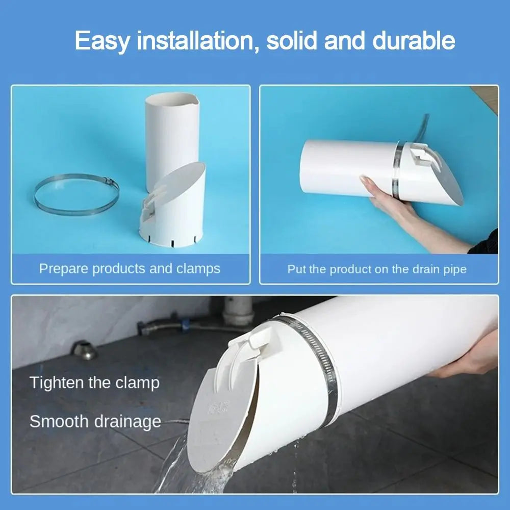 PVC Drain Pipe Cap 50–160mm | Anti-Odor Insect-Proof Cover