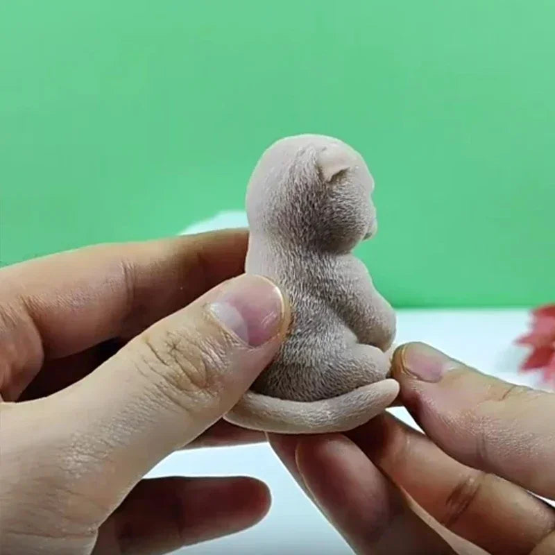 3D Seated Cat Silicone Mould – DIY Candle, Resin & Soap