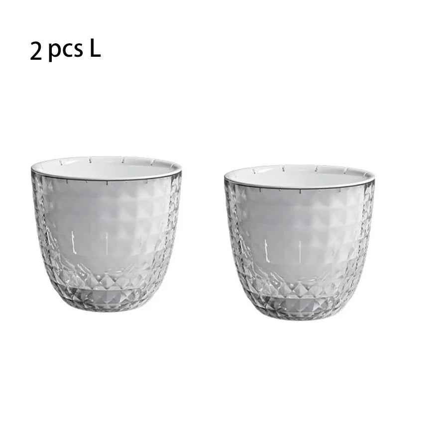 Self-Watering Double Layer Plant Pot with Clear Reservoir