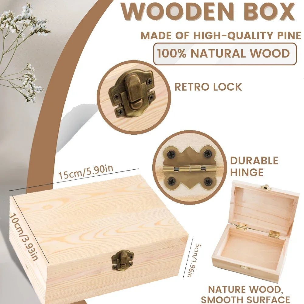 Personalized Baby Wooden Memory & Keepsake Box – Birth Stats